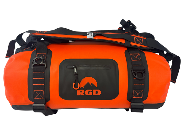 High Vis Orange Fully Submersible Waterproof Duffel Bag