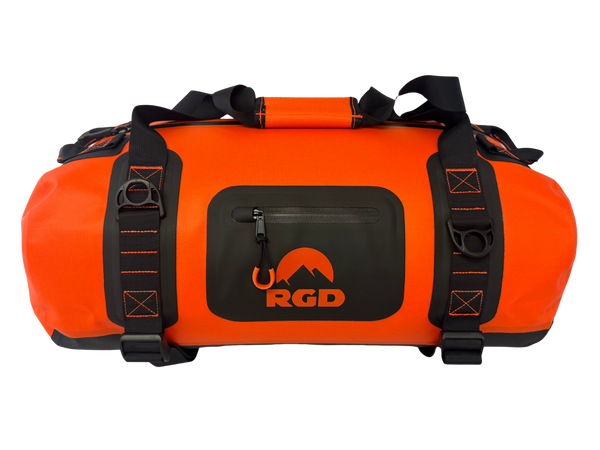 40L High Vis Orange Fully Submersible Waterproof Duffel Bag