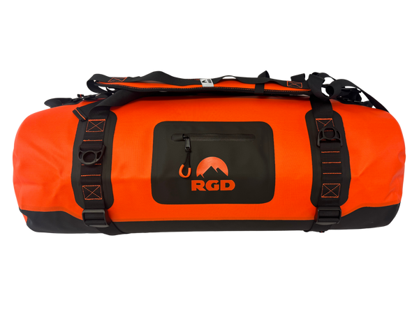 70L High Vis Orange Fully Waterproof Duffel