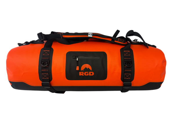 90L High Viz Orange Fully Waterproof Duffel