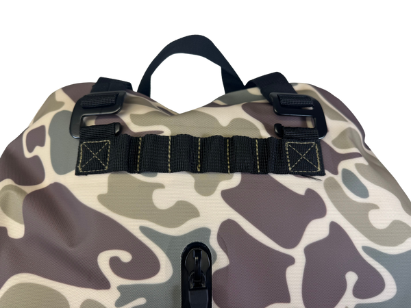 Top Straps Vintage Camo Fully Waterproof TPU Backpack