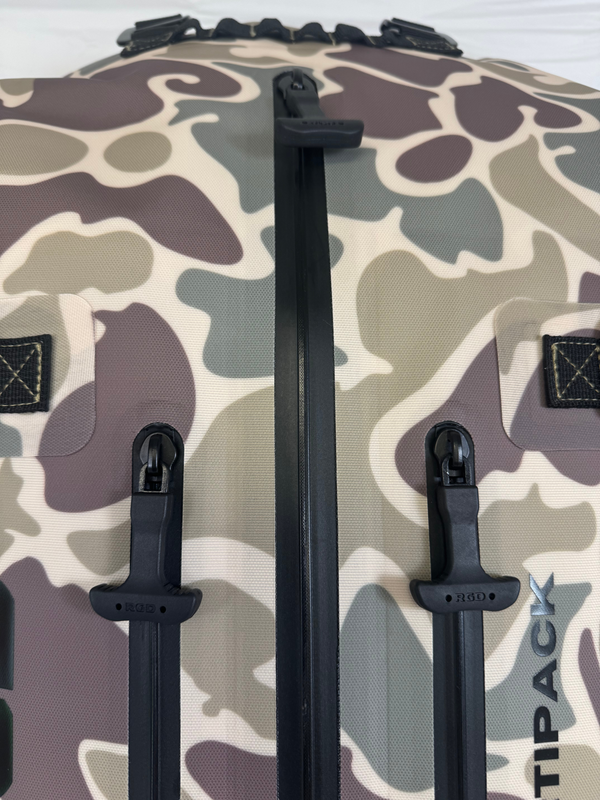 Vintage Camo Fully Waterproof Zipper TPU Backpack