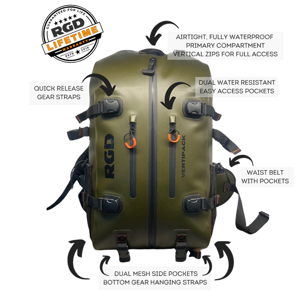 RGD Submersible Backpack - Hunting, Camping, Rafting