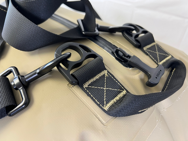 Fully Waterproof Duffel Double Stitched Seams and Hardware