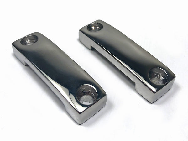 RUGID Low Profile Footman's Loop Heavy-Duty Deluxe Stainless Steel  - One Pair (2 loops)  Tie Down for Coolers, Kayaks, Boats