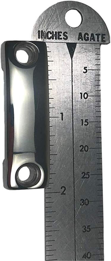 RUGID Low Profile Footman's Loop Heavy-Duty Deluxe Stainless Steel  - One Pair (2 loops)  Tie Down for Coolers, Kayaks, Boats
