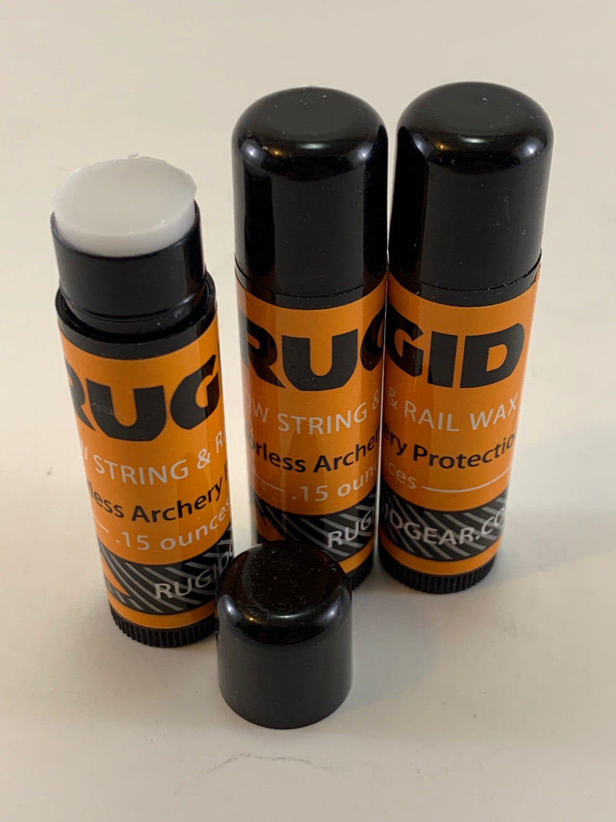 RUGID Bow String Wax and Crossbow Rail Lubricant - 3 Pack String Wax