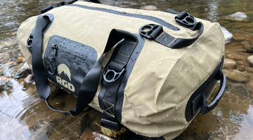 RGD Waterproof Submersible Duffel Laying in River
