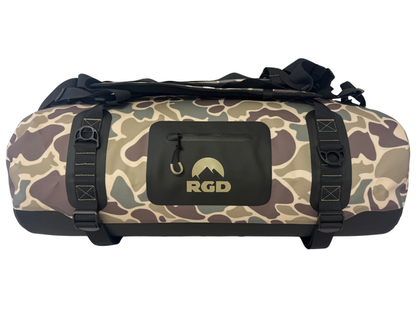 Vintage Camo Pattern Fully Waterproof Duffel for Hunting Clothes
