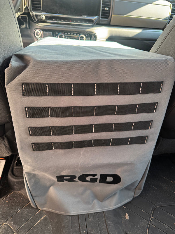 Full size truck center console cover Molle attachements