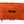 Load image into Gallery viewer, Fully Waterproof High Vis Orange Luggage Bag Top View
