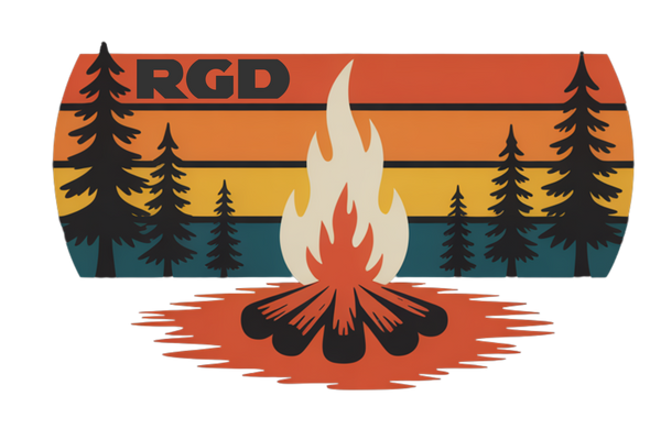 RGD Campfire Vintage Camping Vintage Logo