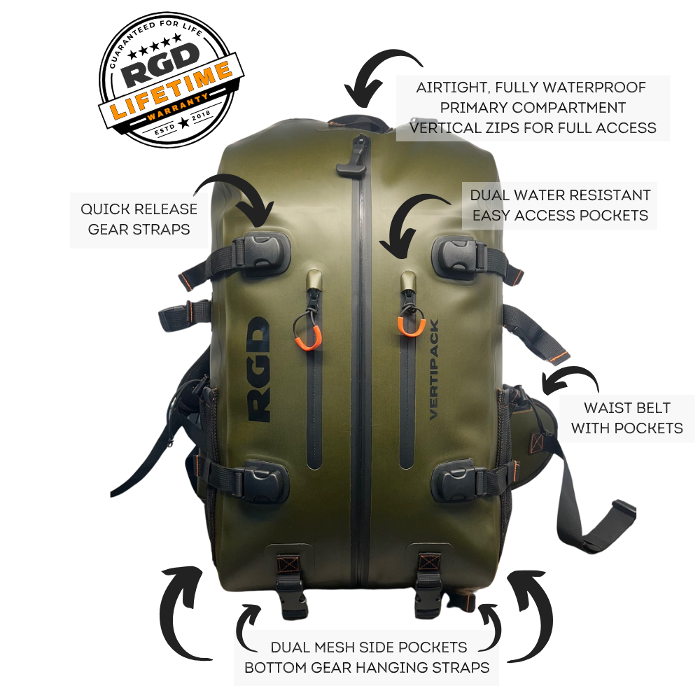 Vertipack Submersible, Waterproof, Scentproof Hunting, Rafting & Hiking Backpack ...
