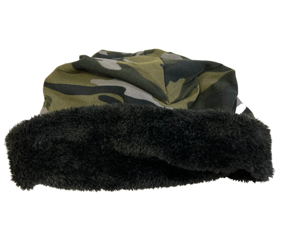 Camouflage Lightweight Fleece-lined Slouch Beanies