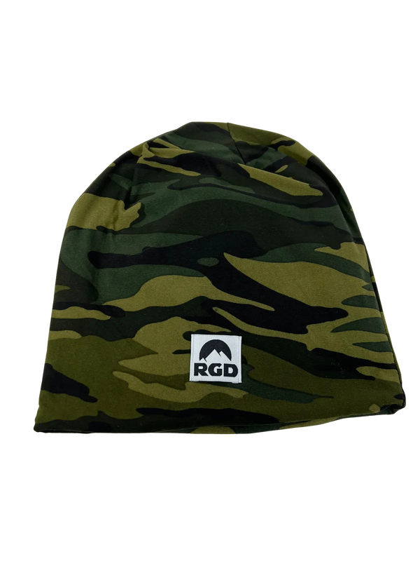 Camouflage Lightweight Fleece-lined Slouch Beanies