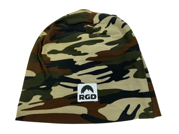 Camouflage Lightweight Fleece-lined Slouch Beanies
