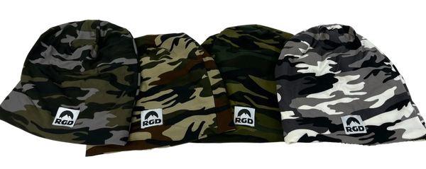Camouflage Lightweight Fleece-lined Slouch Beanies
