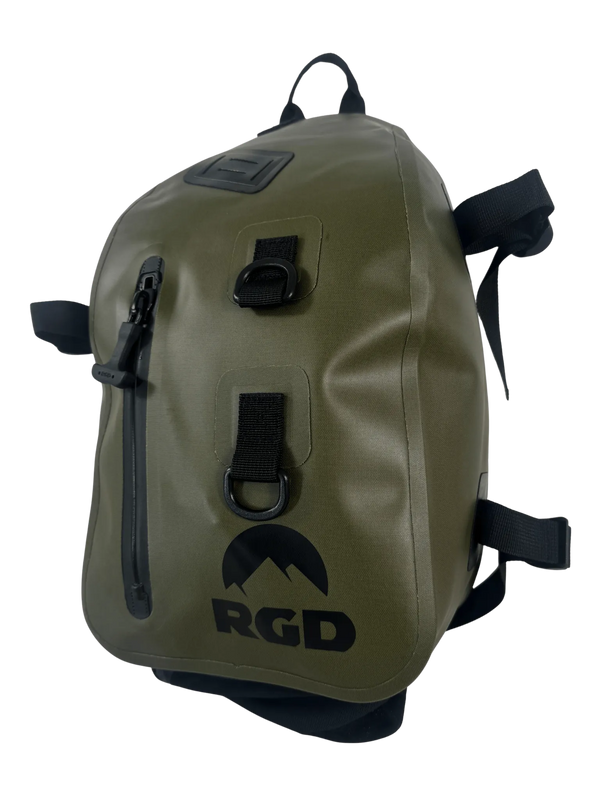 15L Fully Waterproof Sling Pack Green