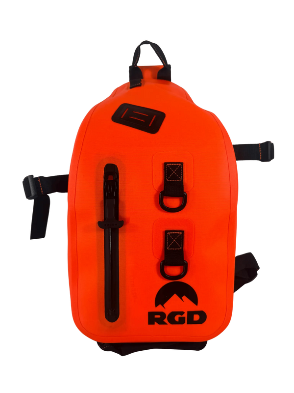 15L Fully Waterproof Sling Pack High-Vis Orange Submersible