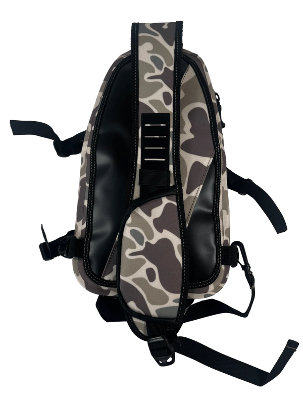 15L Fully Waterproof Sling Pack Duck Camo Back