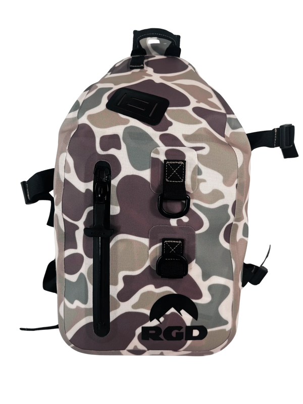 15L Fully Waterproof Sling Pack Duck Camo Pattern Submersible