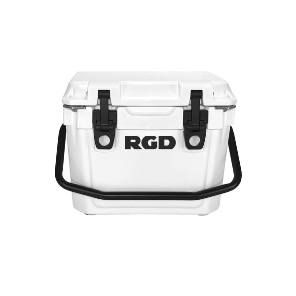 10 Quart Small Rotomolded 12 Pack Cooler - Golf Cart, Lunch Box, Boat Tan