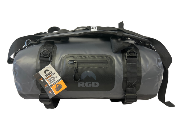 120 Liter XXL RGD Fully Waterproof, Air Tight Zippered Duffel Bag Grey