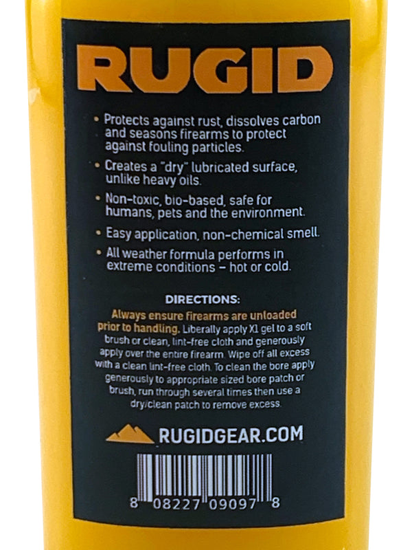 RUGID X1 Gel - Cleans, Lubricates and Protects handguns, rifles and shotguns