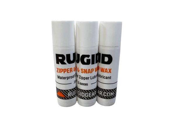 Zipper & Snap Wax & Lubricant - 3 Pack .15 ounce Tubes – RUGID