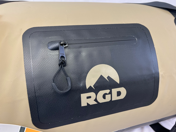 120 Liter XXL RGD Fully Waterproof, Air Tight Zippered Duffel Bag Grey